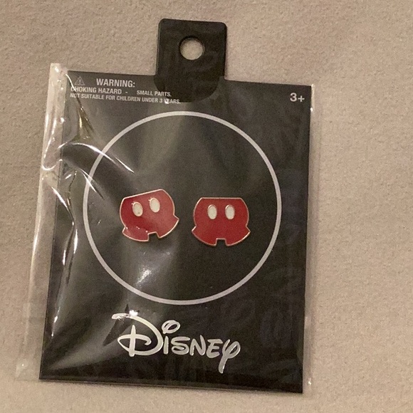 Disney Parks Mickey Mouse Trading Pin Pirate Earrings & Buttons Set of 5 - Picture 3 of 10
